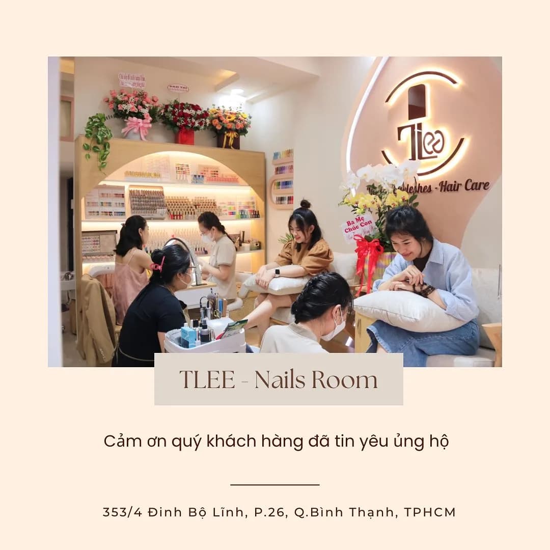 Không gian tiệm nail Tlee Nails Room Bình Thạnh